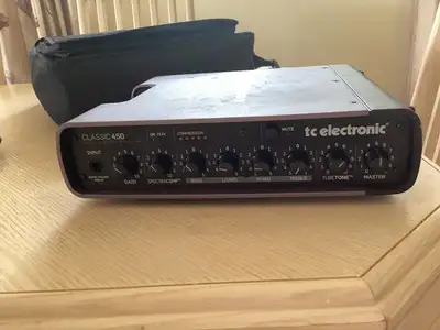 TC Electronic 450 Bass Amp with footswitch and case, View more