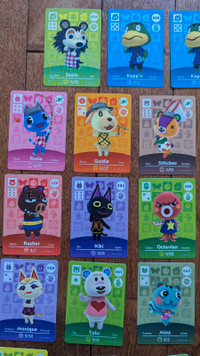 Animal Crossing Amiibo Cards 