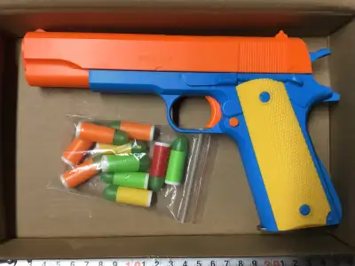 Plastic toy gun, View more