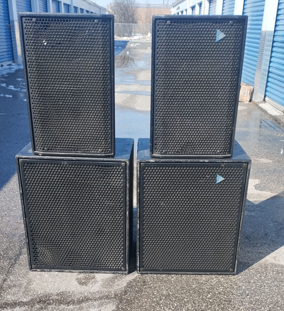Adamson professional audio passive pa system. Consists of: x2 Adamson B118 - 18" passive subwoofers...