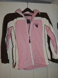 Girls Pink Spring or Fall Coat with Hood