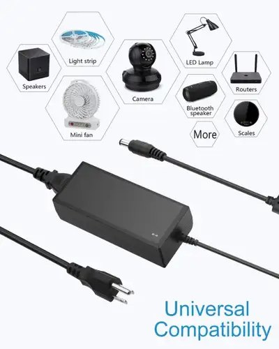 24V DC Power Supply 2A 48W AC/DC Adapter 100~240V AC to DC 24 V, View more