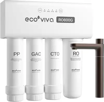 NEUF: Filtre à eau alcalin à osmose inverse evec robinet, View more