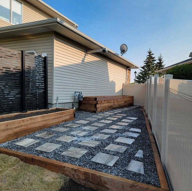 Paving Stone Retaining Walls Fencing Excavation  in Renovations, General Contracting & Handyman in Edmonton - Image 2