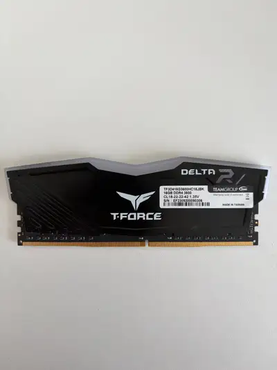 16GB | DDR4 RAM | 3600 | T Force Delta R RGB, View more
