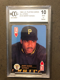 Barry Bonds playing Cards