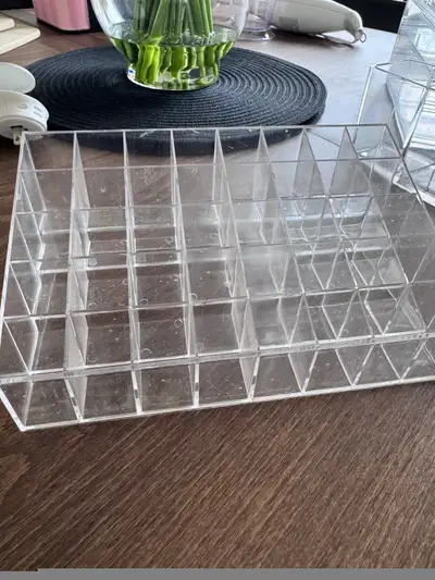 FOR SALE:  Clear Acrylic Lipstick Organizer – 40 Slot Holder, View more
