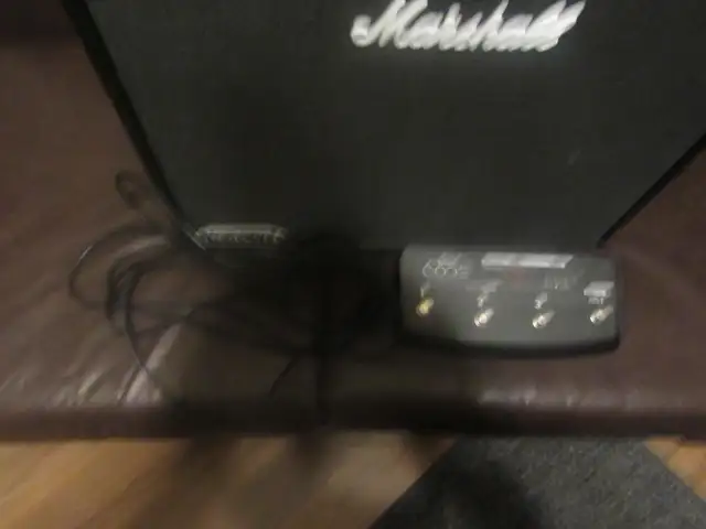 Mint Marshall Code 50 guitar amp 50 watts with pedal in Amps & Pedals in Kingston - Image 3