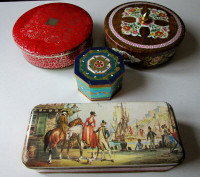 Vintage Tins, Boîtes de métal ancienne