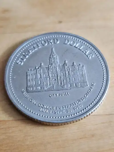 Stratford 1982 Commemorative Dollar Coin, View more