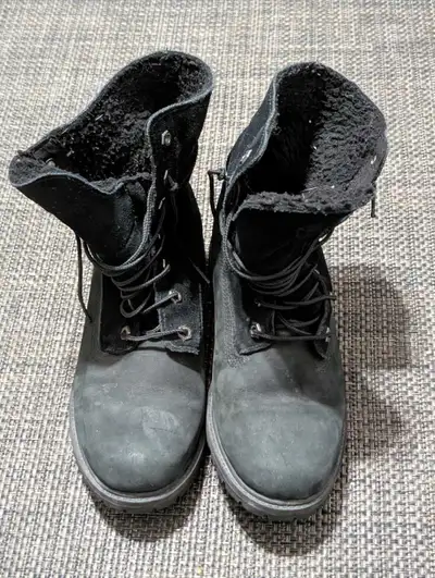 Timberland black boots size 8.5 Men's, View more