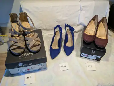 SOULIERS pour dames (3 paires, 30$ chacune), View more