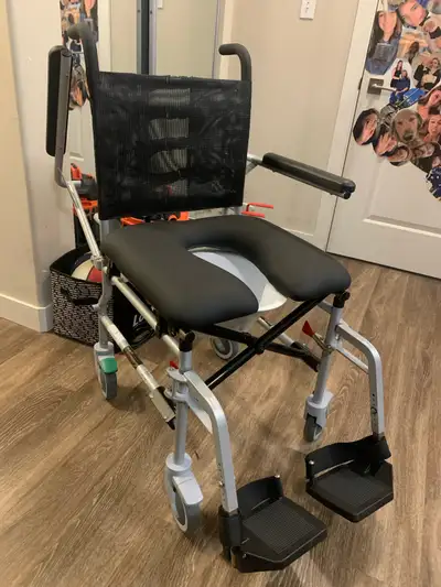 Travel shower chair/commode, View more