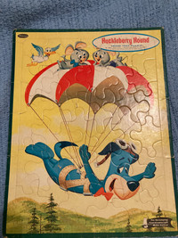 Vintage Huckleberry Hound Frame Tray Puzzle
