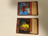 2 Bakugan Cards
