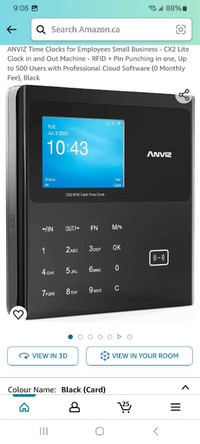 ANVIZ Time Clock for Employees Small Business