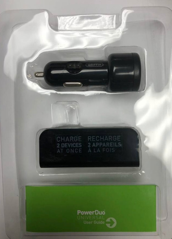 Griffin PowerDuo Universal USB Car Charger & Wall Charger NEW! in General Electronics in Markham / York Region - Image 4