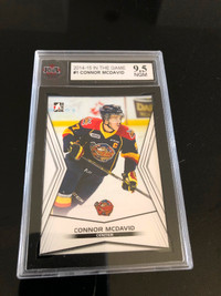 Connor Mcdavid OHL rookie card graded 9.5