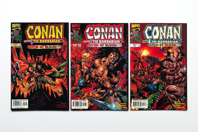 Conan The Barbarian Returns (1997) - 6 Mini-Series Marvel Comics dans Bandes dessinées  à Laval/Rive Nord - Image 4