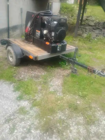 4ft x4ft wood deck trailer.