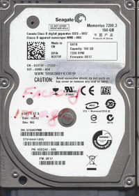 Hard Drives 2.5 inch different sizes