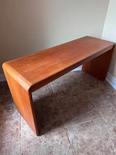 Teak hallway table. , View more