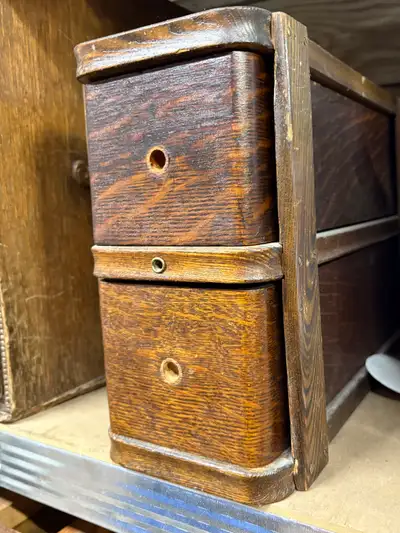 100 year old oak ! Just add your own unique knobs & they will make a lovely storage unit for spices...