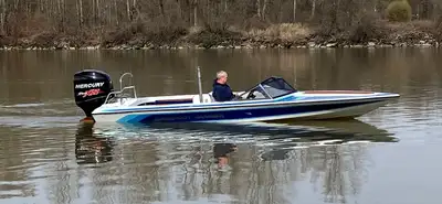 W/2013 Mercury 250 Pro XS 2 stroke. Floor, stringers and transom in great shape. Upholstery is ok, b...