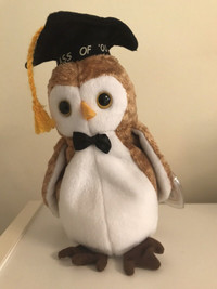 Wisest Owl the Class of ‘00 TY Beanie Baby stuffed bird with tag
