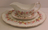 Coalport Marilyn bone china serving platter & gravy set