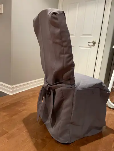 4 Grey Chair Covers, View more