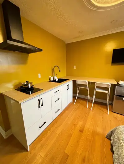 Furnished room for rent with private washroom