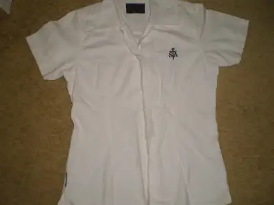 Sweater = SOLD - STA blouse- size small - $15- - STA white shirt - male - S/P-- $15-- - McCarthy pan...