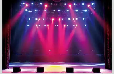 10x8ft Stage Backdrop Lighting Nightclub Musical Hall Club Background for Photography Sing Dance Per...