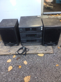 Stereo with speakers 