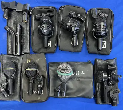 Drum microphones EV and AKG good used, View more