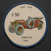 Jeton jello #50 / jello token / voiture / Simplex 1909