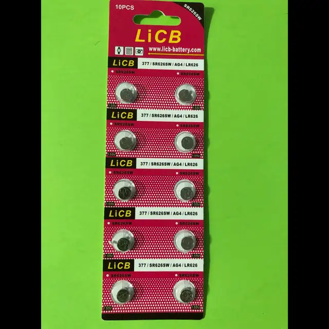 AG4 377A 377 LR626 SR626SW SR66 LR66 Button Cell Watch Battery63793682869635121