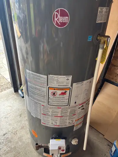 Rheem hot water heater (natural gas), View more