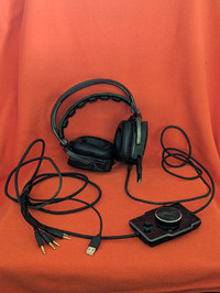 Gaming headset with control and connectors