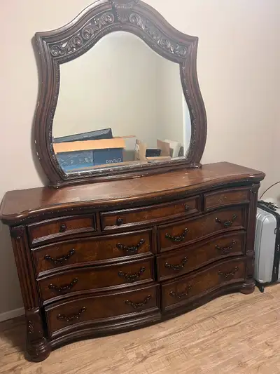 Wood king size bedroom set, View more