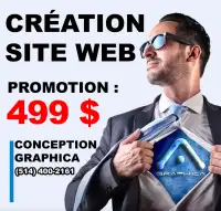 Création d'un site web professionnel 499$ seulement