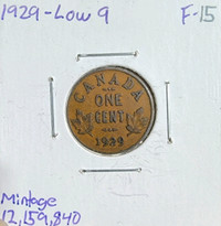 1929 canada 1 cent penny