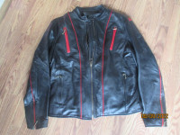 Womans Leather Motorcycle Jacket And Chaps Outfit Size XLarge