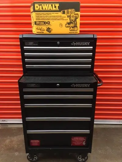 Tool Box HUSKY with Cast Iron Wheels Life Time Warranty, View more