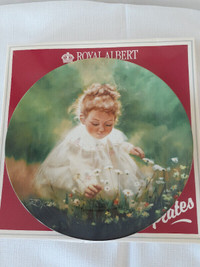 vintage Royal Albert plate and box