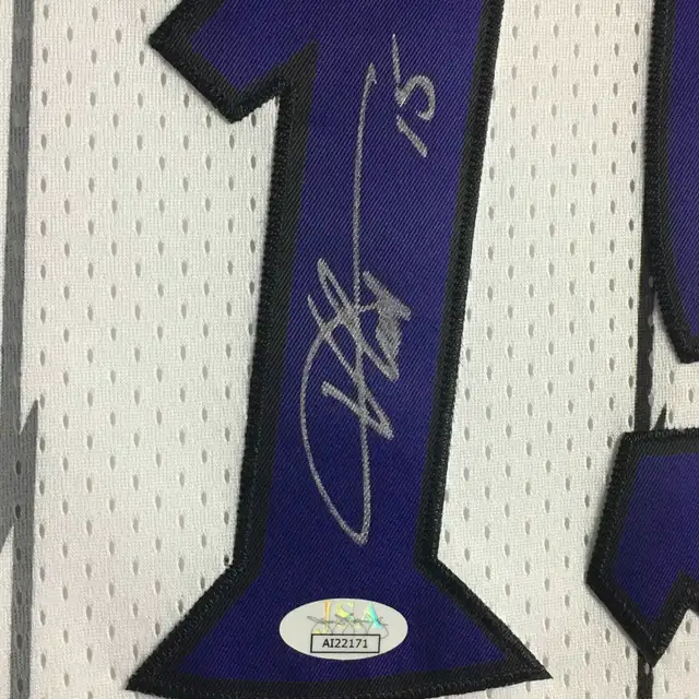 Toronto Raptors Vince Carter Signed Jersey Framed JSA63006660313603122