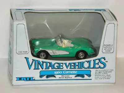 Ertl Vintage Vehicles 1/43 scale 1960 Corvette diecast new in box, $10. Pickup in north Ajax, shippi...