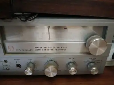 radio cassette player and speakers, View more