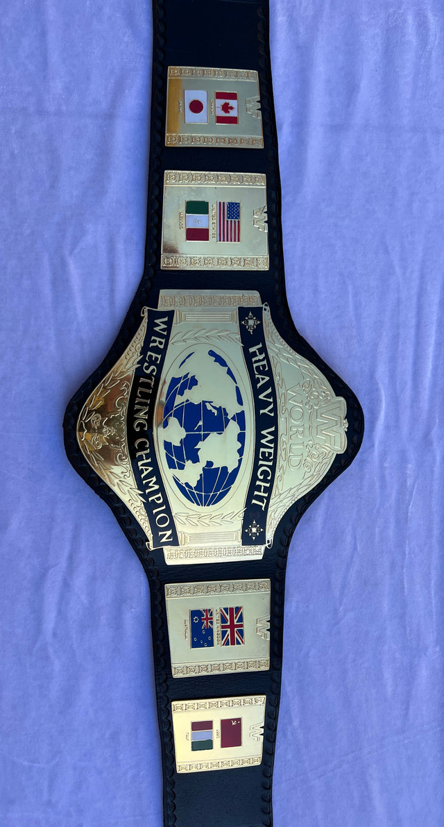 86 WORLD Heavyweight Wrestling Championship Replica Tittle  in Arts & Collectibles in Oakville / Halton Region - Image 2